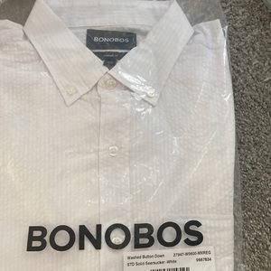 Bonobos washed button down-white